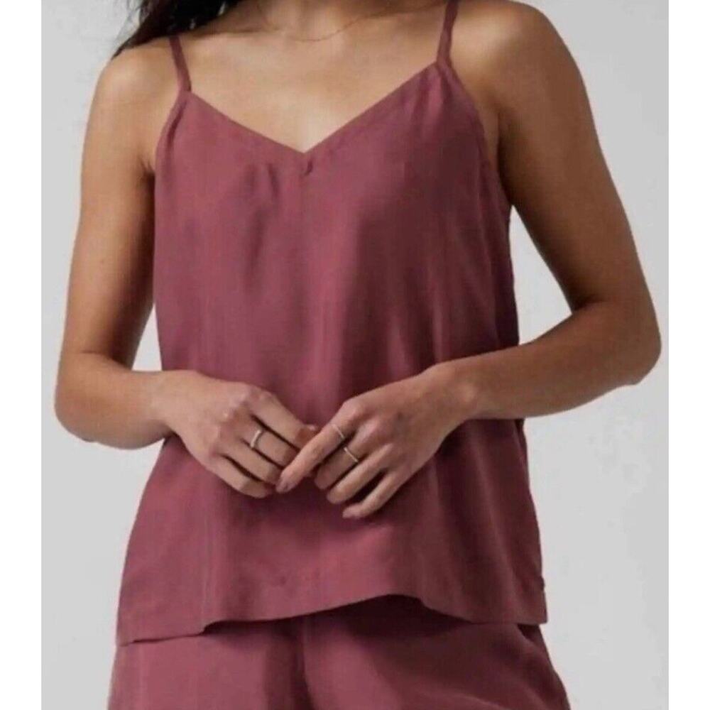 NWT Athleta Calm Cool Cami and Shorts Sleep Set In Tawny Rose-Size 3X-MSRP $103
